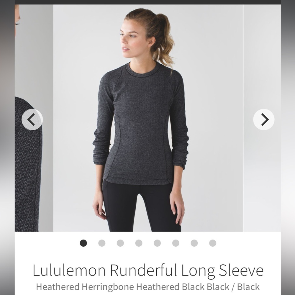 Lululemon Runderful Herringbone Long Sleeve Top